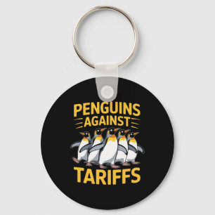 Grappige pinguïns tegen tarieven Bevrijdingsdag Vr Sleutelhanger