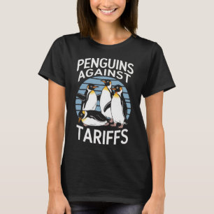 Grappige pinguïns tegen tarieven Bevrijdingsdag Vr T-shirt