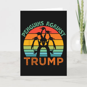 Grappige Pinguïns Tegen Trump Grappige Trump Tarie Kaart