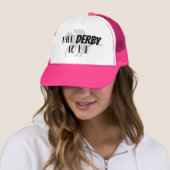 Grappige Pink Talk Derby voor mij Trucker Hat Trucker Pet (In situ)