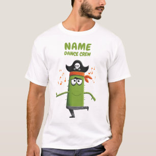 Grappige Piraat Cactus Dansploeg   Op maat gemaakt T-shirt