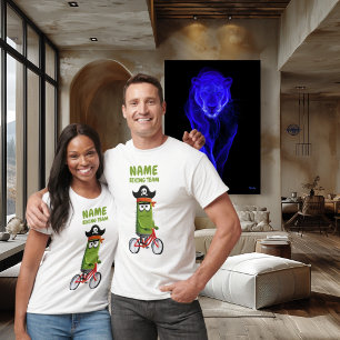 Grappige Piraat Cactus Fietsteam Aanpasbaar T-shirt