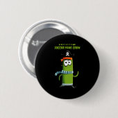 Grappige Piraat Cactus Voetbal Fans Crew Custom T- Ronde Button 5,7 Cm (Voorkant /achterkant)
