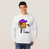 Grappige piraat Halloween T-shirt (Voorkant volledig)