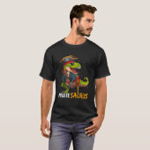 Grappige piraat saurus dinosaurus t rex halloween  t-shirt (Voorkant volledig)
