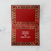 Grappige piraat schedel santa gepersonaliseerde ke feestdagen kaart (Binnen)