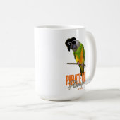Grappige piraat Senegal Parrot Pet Bird Koffiemok (Voorkant rechts)