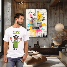 Grappige Pirate Cactus Fitness Crew | Aangepaste G T-shirt