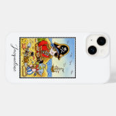 Grappige Pirate Cat Mouse Aangepaste Naam Case-Mate iPhone Case (Achterkant (horizontaal))