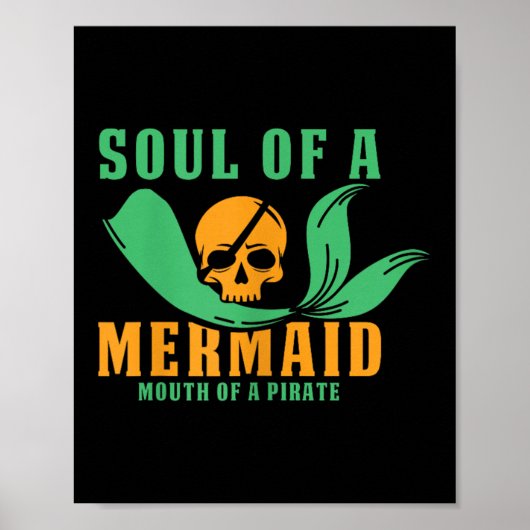 Grappige Pirate Outfit Freebooter Buccaneer Caribb Poster (Voorkant)