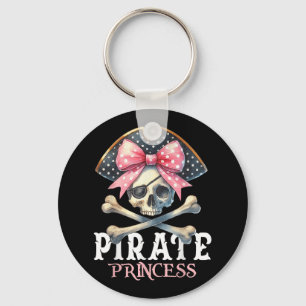 Grappige Pirate Princess Coquette Bow Halloween Ko Sleutelhanger