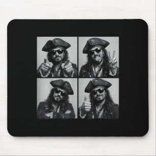 Grappige piraten zonnebril photobooth ontwerp  muismat