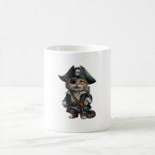 Grappige piratenkat met papegaai koffiemok (Center)