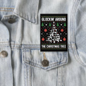 Grappige Pistolen Lelijke kersttruien voor Pistool Button (Insitu)