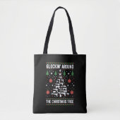 Grappige Pistolen Lelijke kersttruien voor Pistool Tote Bag (Voorkant)
