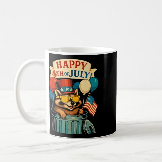 Grappige Piston Spierauto Monteur 4 juli Trots Koffiemok (Links)
