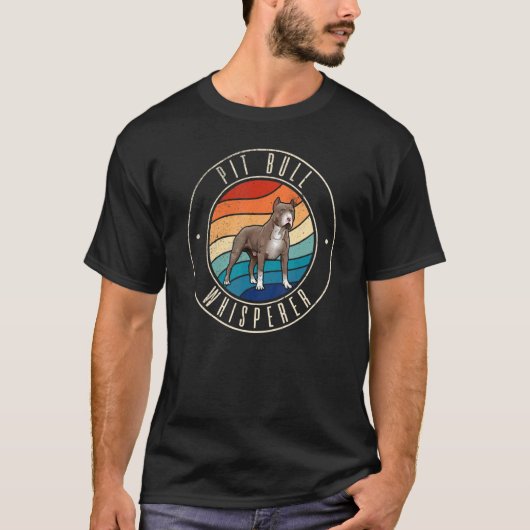 Grappige Pit Bull Fluisteraar T-shirt (Voorkant)