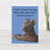 Grappige Pit Bull-groet Kaart (Voorkant)