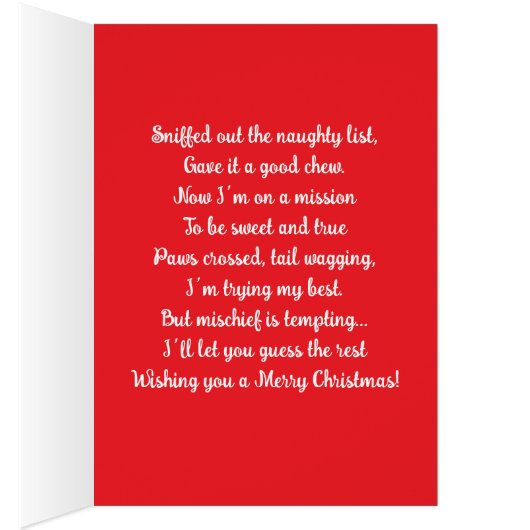 Grappige Pit Bull Kerstman Pittbull Kersthond (Binnen (Rechts))