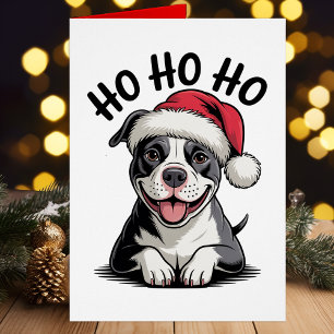 Grappige Pit Bull Kerstman Pittie Kerst Pitbull Ho