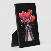 Grappige Pitbull Hart Valentijnsdag Hond Vader Moe Fotoplaat (Zijkant)