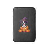 Grappige Pitbull Heksenpomp Hond Halloween Mannen Badmat (Voorkant Verticaal)