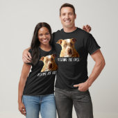 Grappige Pitbull Hond Rustende Pit gezicht T-shirt (Unisex)