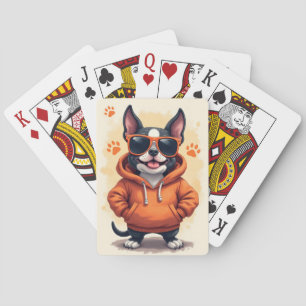 Grappige Pitbull Kawaii Hond Pokerkaarten