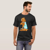 Grappige Pitbull Pitbull Tattoos Ik hou van papa z T-shirt (Voorkant volledig)