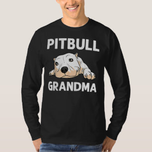 Grappige pitbull voor oma vrouwen canine hond pupp t-shirt