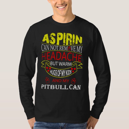 Grappige Pitbull voor Pit Bull Hond Loving Mam Pap T-shirt (Voorkant)