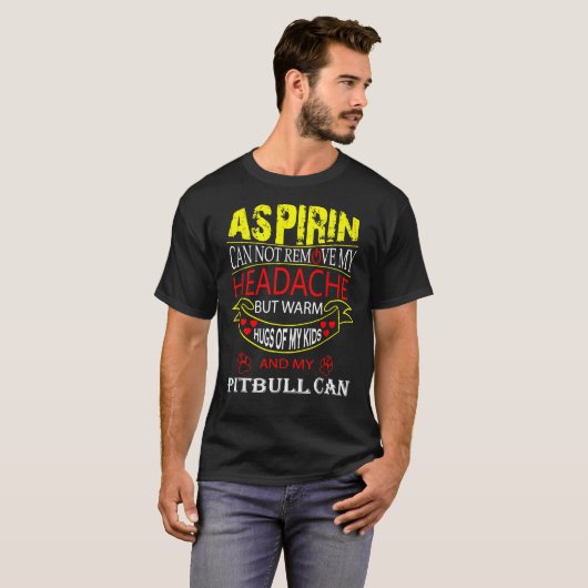 Grappige Pitbull voor Pit Bull Hond Loving Mam Pap T-shirt (Voorkant volledig)
