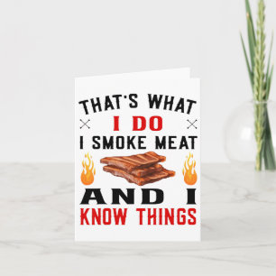 Grappige Pitmaster Byrbecue Ribs - Ik rook vlees B Kaart