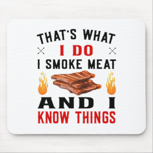 Grappige Pitmaster Byrbecue Ribs - Ik rook vlees B Muismat