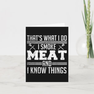 Grappige Pitmaster I Smoke Meat BBQ Smoker Grill D Kaart
