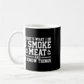 Grappige Pitmaster I Smoke Meat BBQ Smoker Grill G Koffiemok (Links)