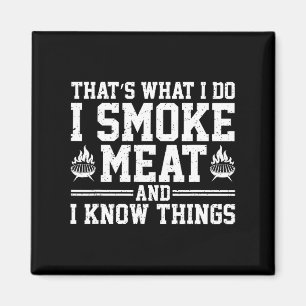 Grappige Pitmaster I Smoke Meat BBQ Smoker Grill G Magneet