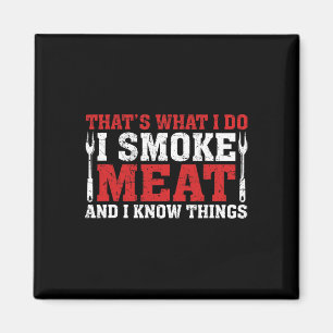 Grappige Pitmaster - Ik rook vlees BBQ roker grill Magneet