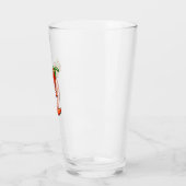 Grappige pittige chili in brand glas (Links)