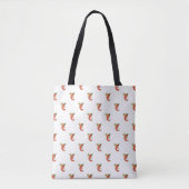 Grappige pittige chili in brand tote bag (Voorkant)