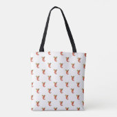 Grappige pittige chili in brand tote bag (Achterkant)