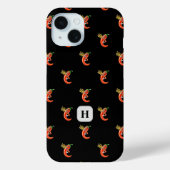 Grappige pittige chili op vuur patroon Case-Mate iPhone case (Achterkant)