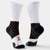 Grappige pittige chili op vuur patroon sokken (Gebogen)