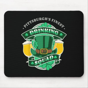 Grappige Pittsburgh Drankploeg Matching St Patric Muismat