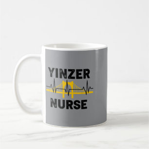 Grappige Pittsburgh Sl City Yinzer Verpleegster Koffiemok