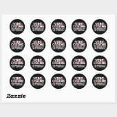 grappige pixel-art Cybersecurity netwerk Ronde Sticker (Vel)