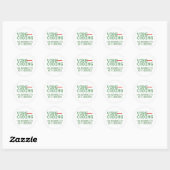 grappige pixel-art Cybersecurity netwerk Ronde Sticker (Vel)