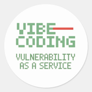 grappige pixel-art Cybersecurity netwerk Ronde Sticker