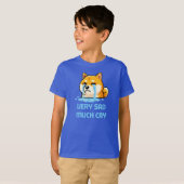Grappige pixel art Shiba Inu hond meme T-shirt (Voorkant volledig)