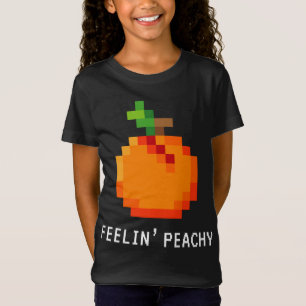 Grappige Pixel Peach - Retro 8 - Bit Arcade Gamer  T-shirt